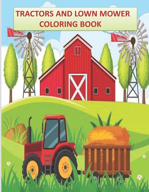 Couverture_Tractors And Lown Mower Coloring Book