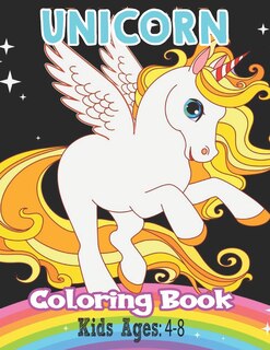 Front cover_Unicorn Coloring Book Kids Ages