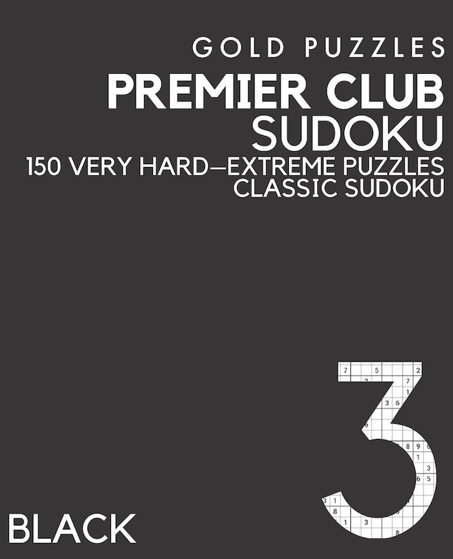 Couverture_Gold Puzzles Premier Club Sudoku Black Book 3