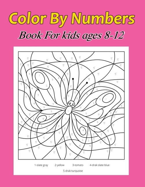 Couverture_Color By Numbers Book For kids Ages 8-12