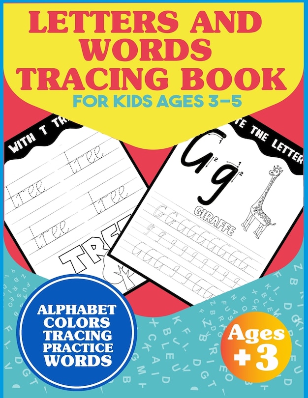 Couverture_Letters and words tracing book for kids ages 3-5