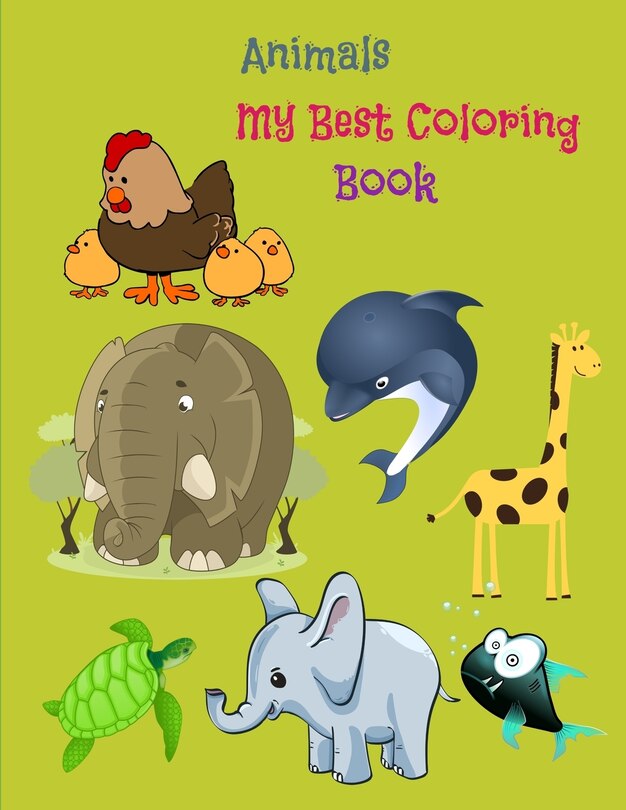 Couverture_Animals My Best Coloring Book