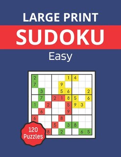 Couverture_Large Print sudoku - Easy