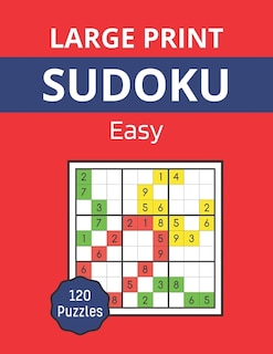 Couverture_Large Print sudoku - Easy