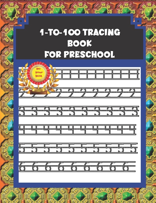 Couverture_1-to-100 Tracing Book for Preschool