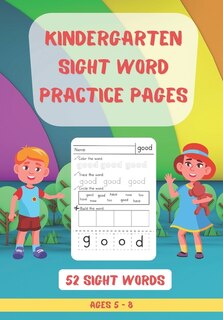 Front cover_52 Kindergarten Sight Words Practice Pages
