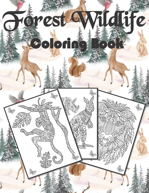 Front cover_Forest Wildlife Coloring Book