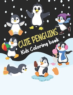 Front cover_Cute Penguins Kids Coloring book