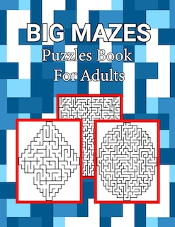 Couverture_Big Mazes Puzzles Book For Adults