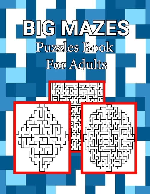 Couverture_Big Mazes Puzzles Book For Adults