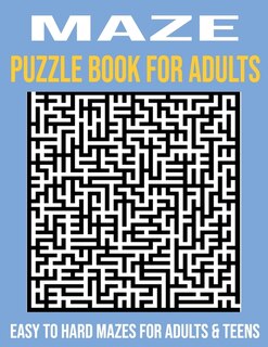 Front cover_Maze Puzzles for Adults