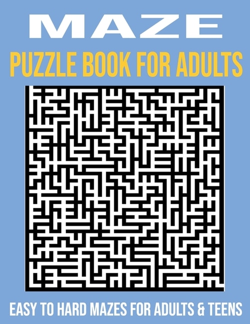 Front cover_Maze Puzzles for Adults