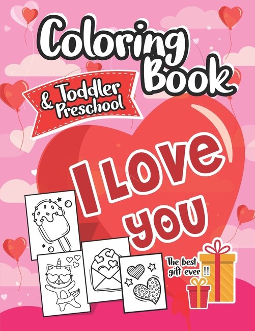 Front cover_Coloring Book I Love You Toddlers and Preschool
