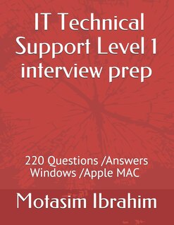 Front cover_IT Technical Support Level 1 interview Prep