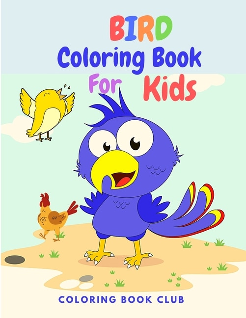 Front cover_Bird Coloring Book for Kids