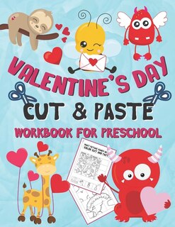 Couverture_Valentine's Day Cut and Paste Workbook for Preschool