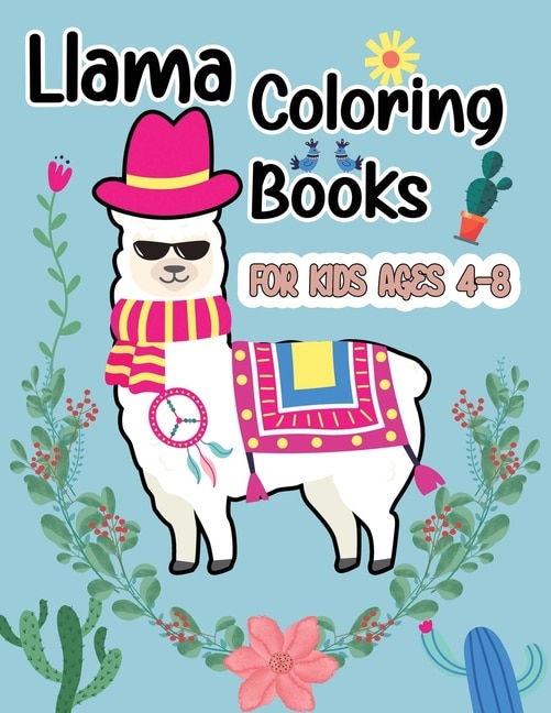 Couverture_Llama Coloring Books For Kids Ages 4-8