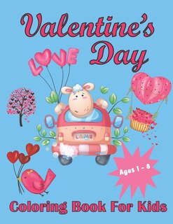 Front cover_Valentine's Day Coloring Book For Kids Aged 1-8