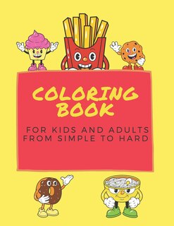 Couverture_coloring book for kids and adults from simple to hard