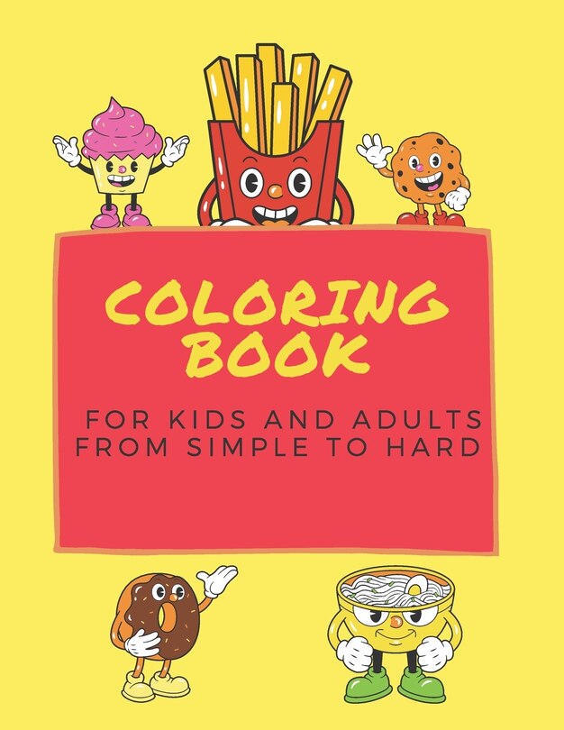 Couverture_coloring book for kids and adults from simple to hard