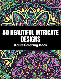 Front cover_50 Beautiful intricate designs - adult coloring book