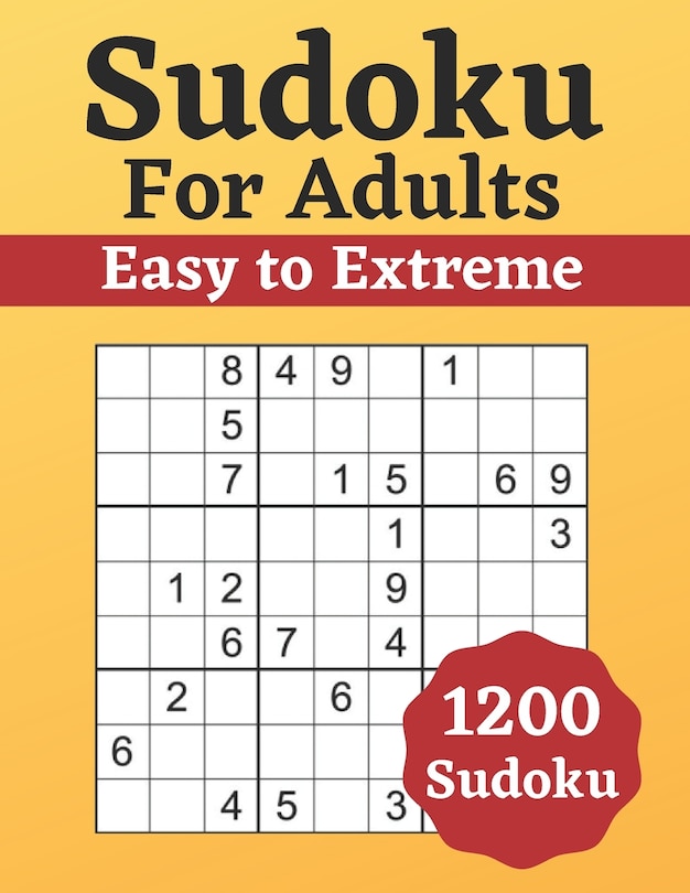 Front cover_Sudoku for Adults Easy to Extreme