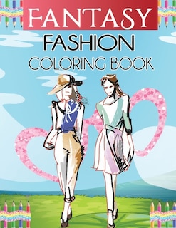 Front cover_Fantasy Fashions Coloring Book