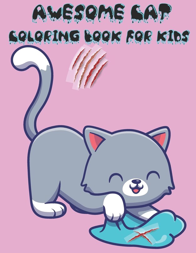 Couverture_Awesome Cat Coloring Book for Kids