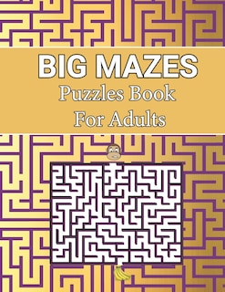 Couverture_Big Mazes Puzzles Book For Adults