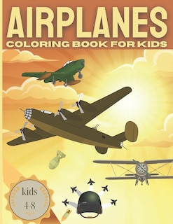 Couverture_AIRPLANE Coloring Book For Kids kids 4-8