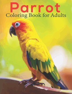 Front cover_Parrot Coloring Book For Adults