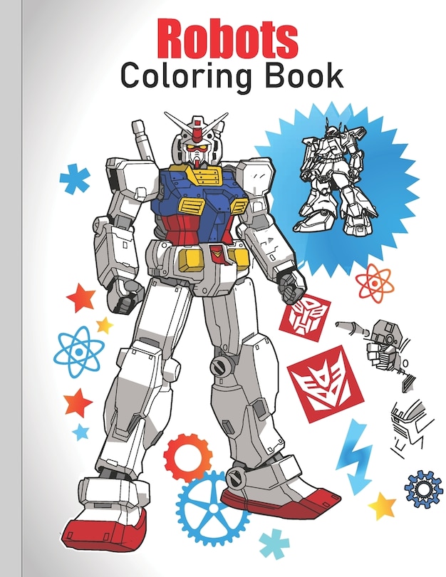 Front cover_Robots Coloring Book