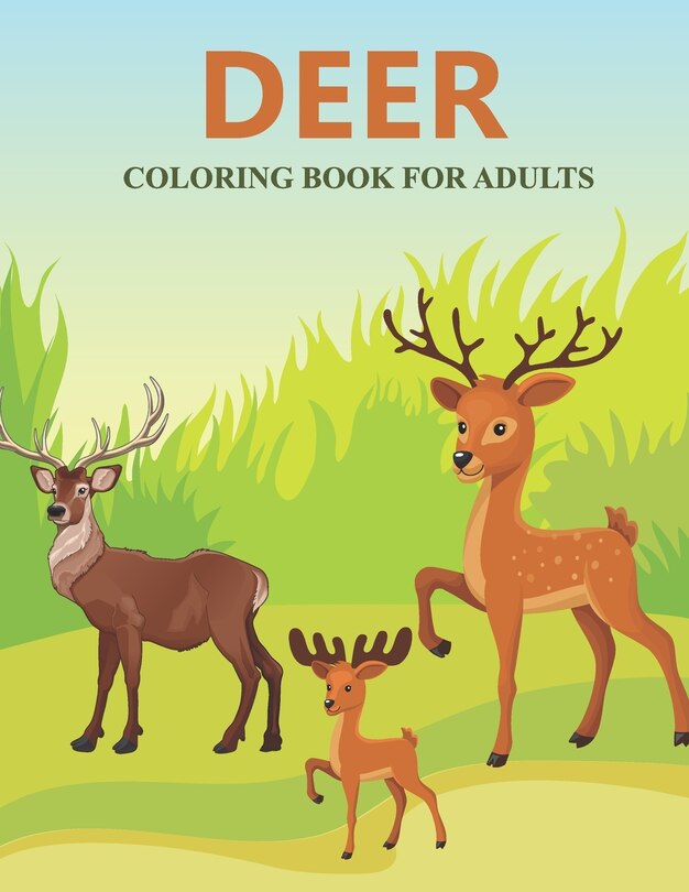 Couverture_Deer coloring book for adults