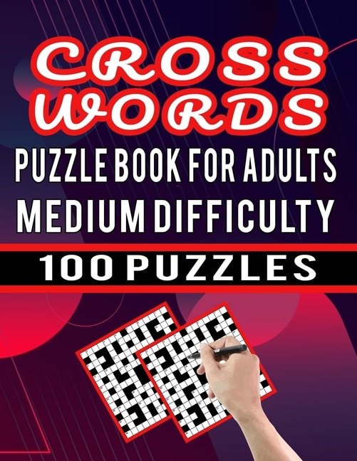 Couverture_Cross Words Puzzle Book For Adults Medium Difficulty - 100 Puzzles