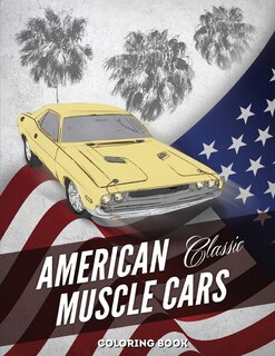 Front cover_American Muscle Cars Coloring Book