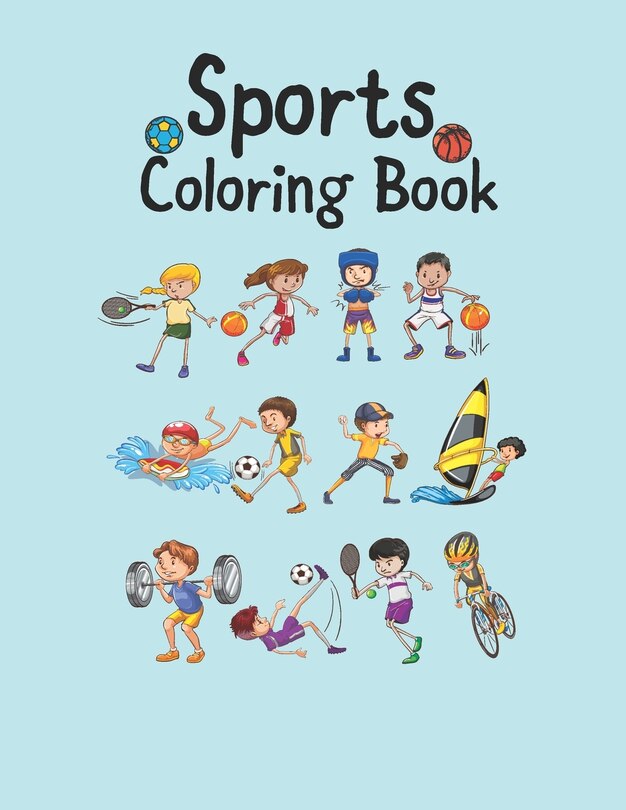 Front cover_Sports Coloring Book
