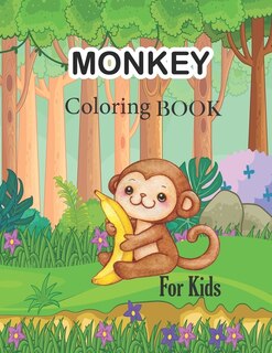 Front cover_Monkey Coloring Book For Kids