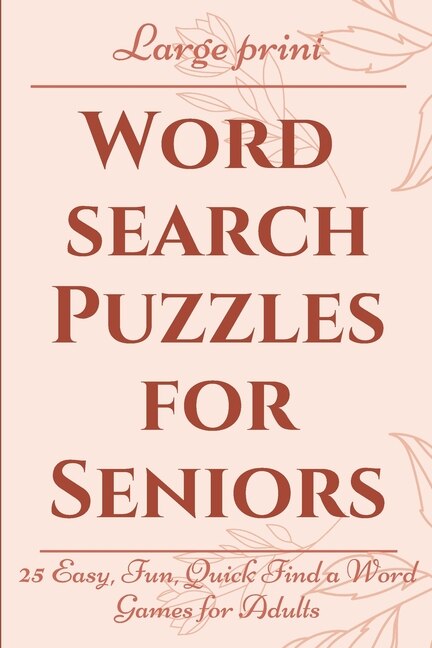Front cover_Large Print Word Search Puzzles for Seniors