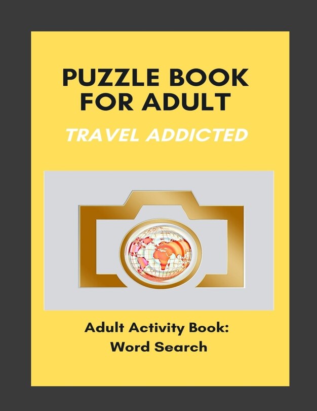 Couverture_Puzzle Book for Adults Travel Addicted