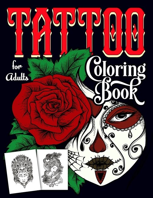 Front cover_Tattoo Coloring Book for Adult