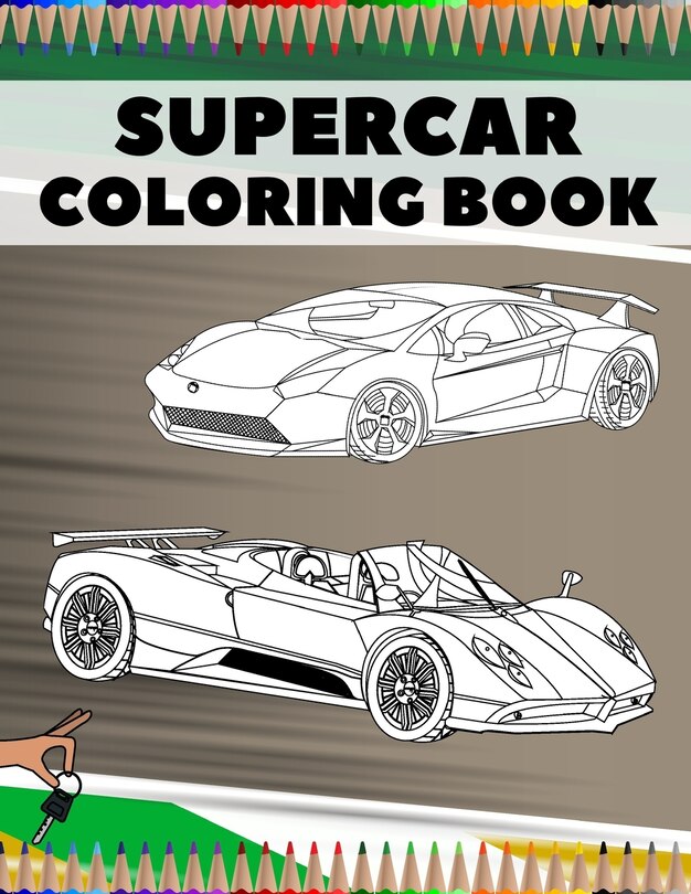 Front cover_Supercar Coloring Book