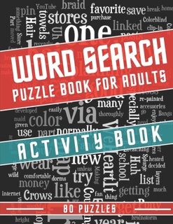 Front cover_Word Search Puzzle Books for Adults - 80 Puzzles