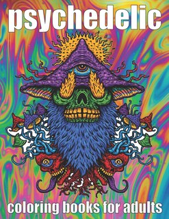 Front cover_psychedelic Coloring Book for adult