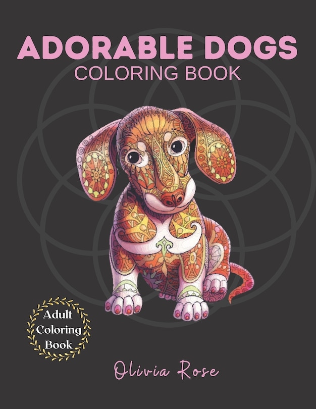 Front cover_Adorable Dogs Coloring Book