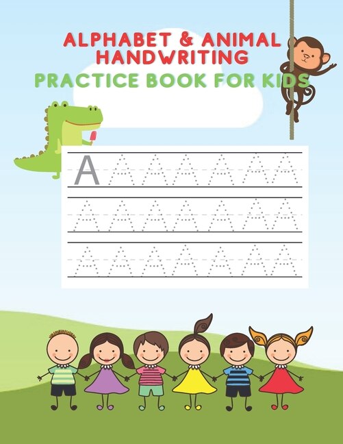 Front cover_Alphabet And Animal Writing Practice Book