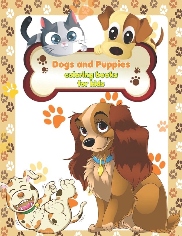 Couverture_Dogs and Puppies coloring books for kids