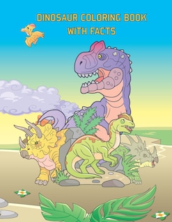 Front cover_Dinosaur Coloring Book With Facts