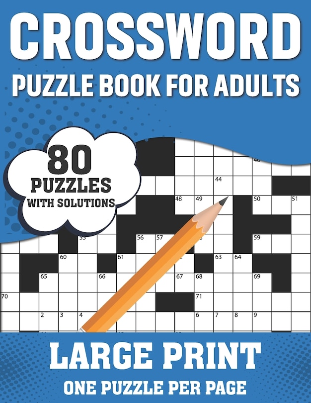 Front cover_Crossword Puzzle Book For Adults