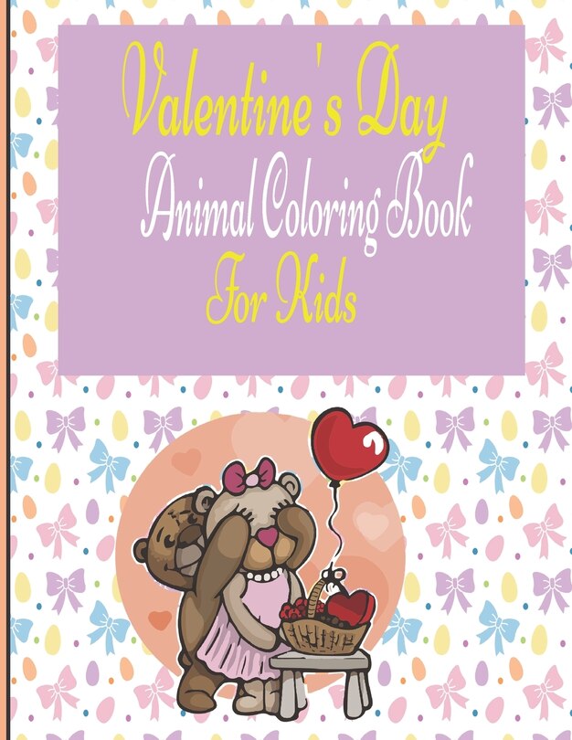 Couverture_Valentine's Day Animal Coloring Book For Kids