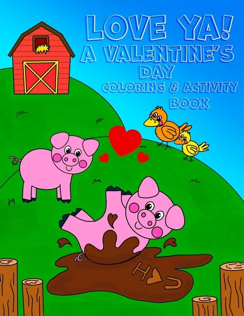 Front cover_Love Ya! A Valentine's Day Coloring & Activity Book